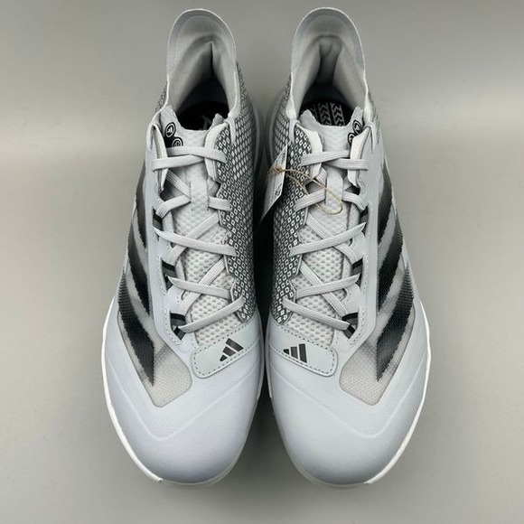 Adidas Adizero Impact TPU Men Size 12 Gray Black Baseball Cleats JI1468 NEW - Picture 3 of 6
